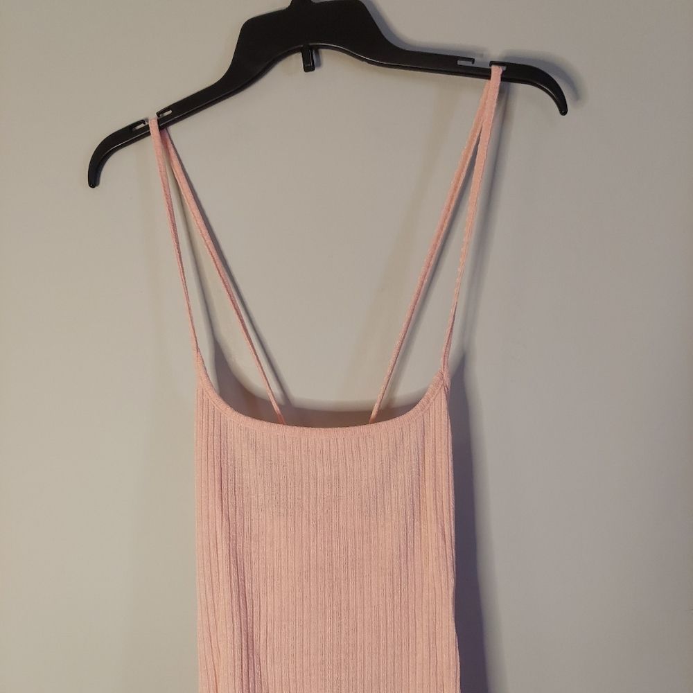 Solid Crisscross Cami Lounge Dress - Picture 4 of 10